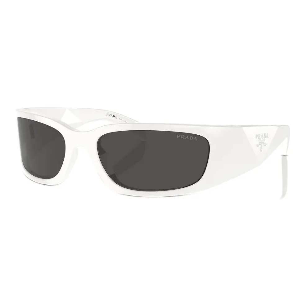 PRADA Eyewear Logo engraved Biker style Sunglasses