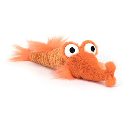 JELLYCAT Ocean Series Leili Полосы Креветка Куклы Плюшевая кукла 5 см Рекомендуемый рост