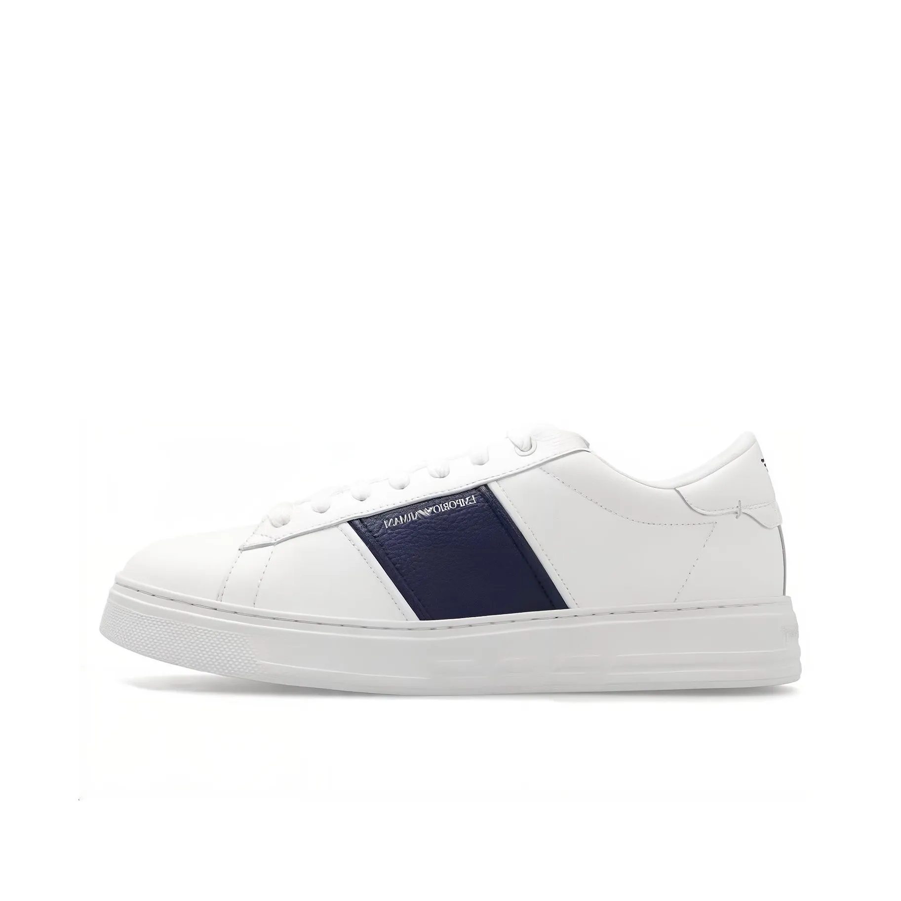 EMPORIO ARMANI Logo-print Leather Sneakers