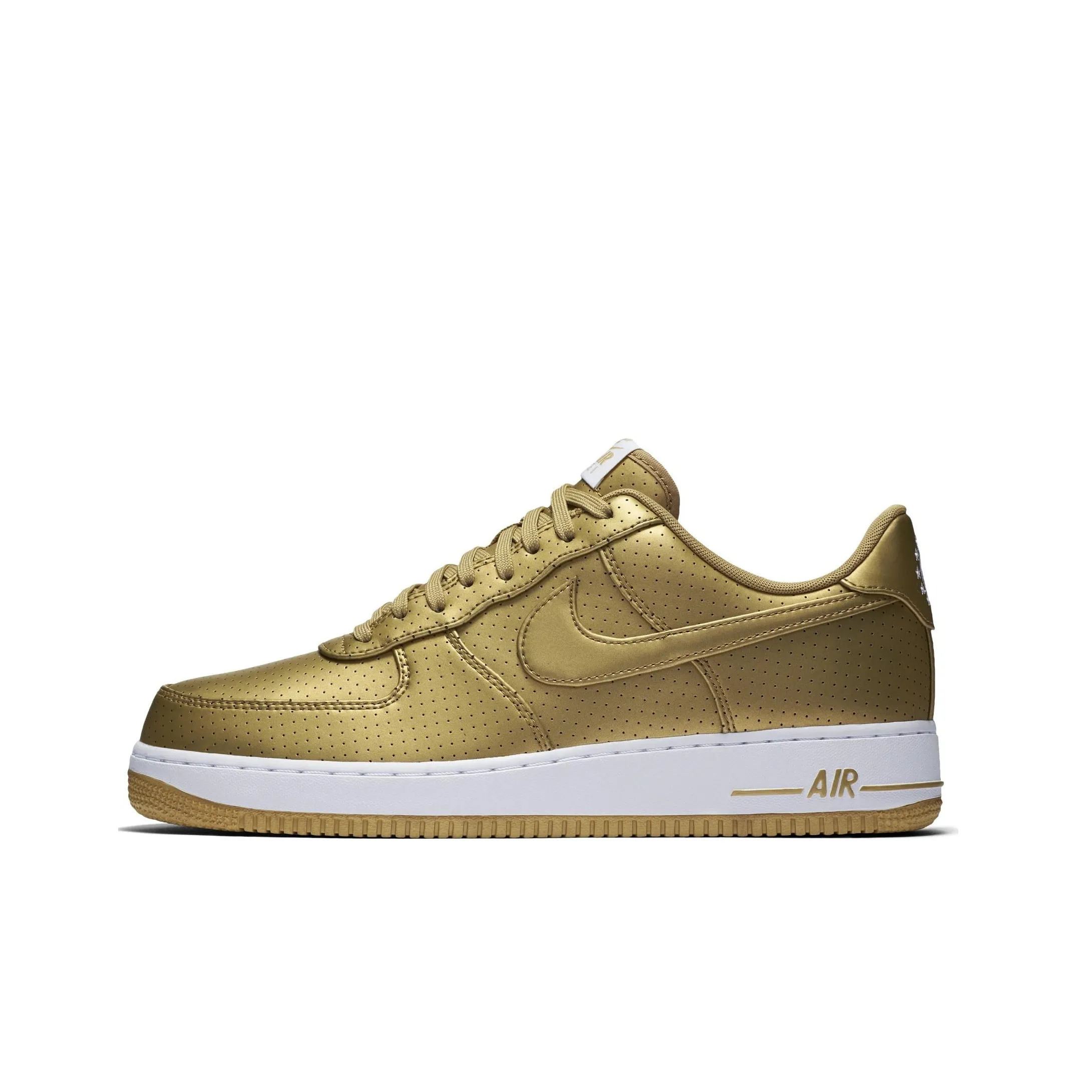 Nike Air Force 1 Dream Team Thermal Low-Top Скейтборд Кроссовки Мужские Белый Золото