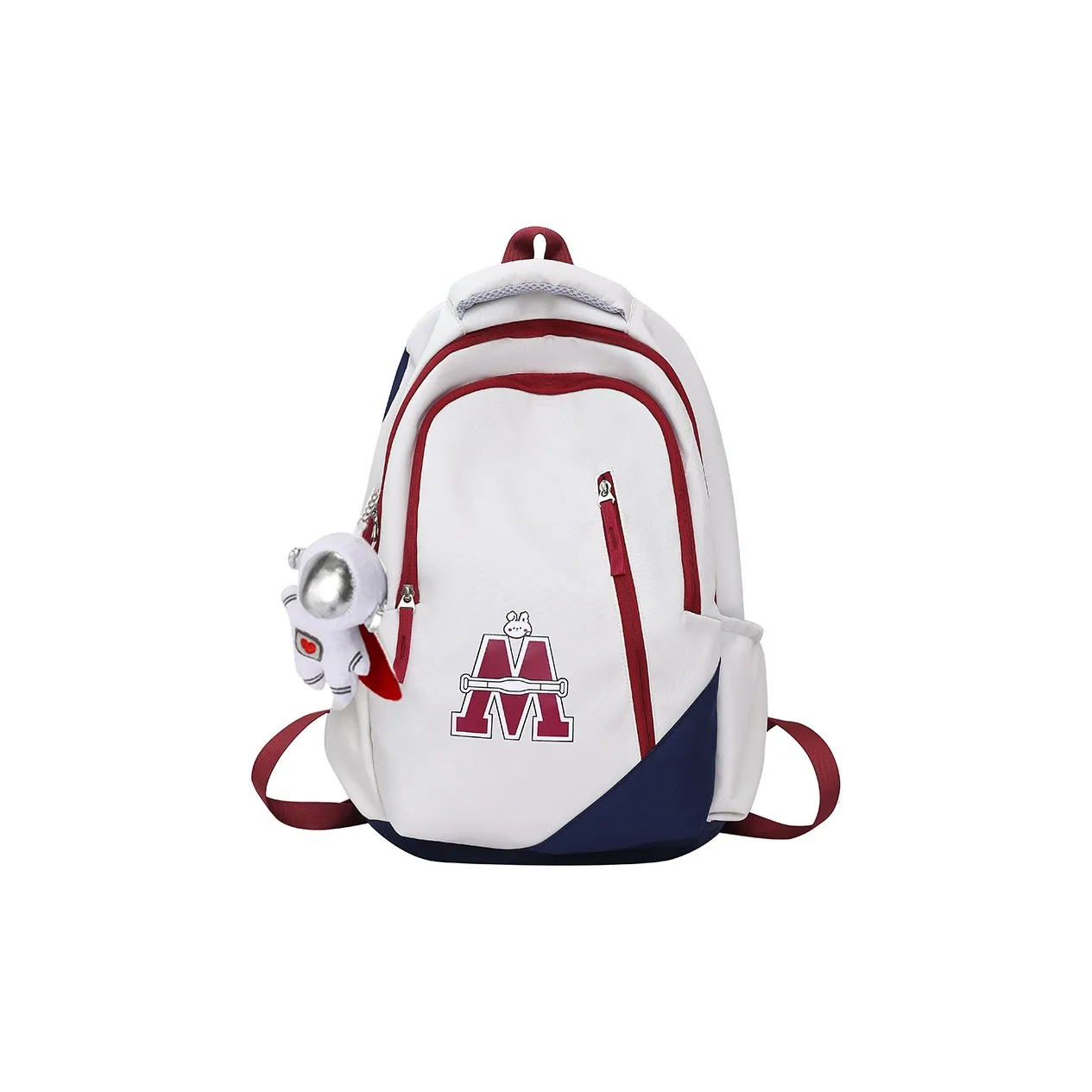KAKAXI Nylon Carry Backpack Regular Unisex Red/Blue/Khaki/Black/Red & Blue