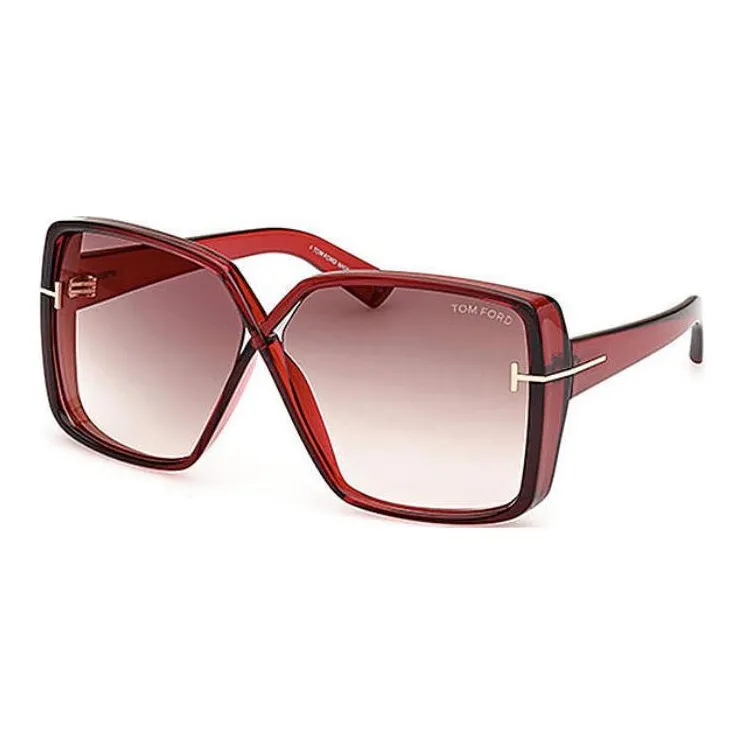 TOM FORD Eyewear Yvonne Cut Out Oversized Frame Sunglasses