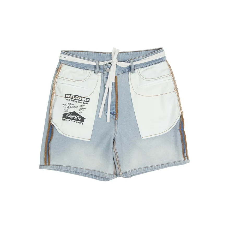CHEMIST CREATIONS Denim Shorts Men's Blue
