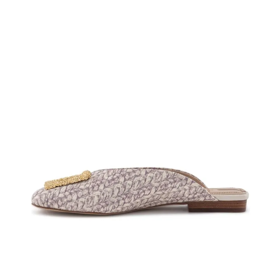 SAM EDELMAN Rhinestone Slip Resistant Closed Toe Slippers Women
s Light Brown
