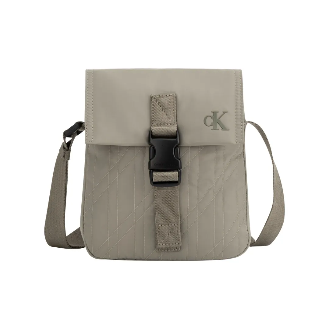 CALVIN KLEIN Fabric Crossbody Bag Regular Men's Smoke Green