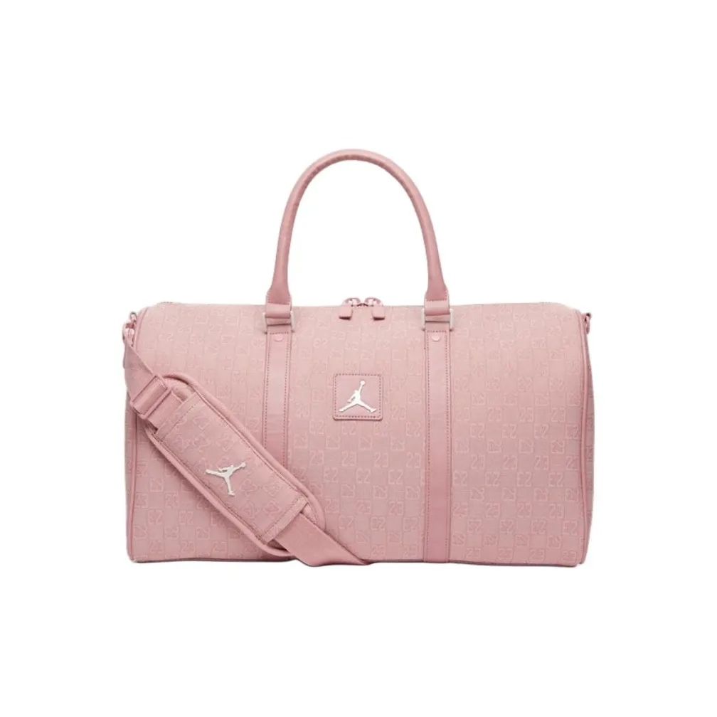 Jordan Polyester One Shoulder Crossbody Gym Bag Medium Size Unisex Pink