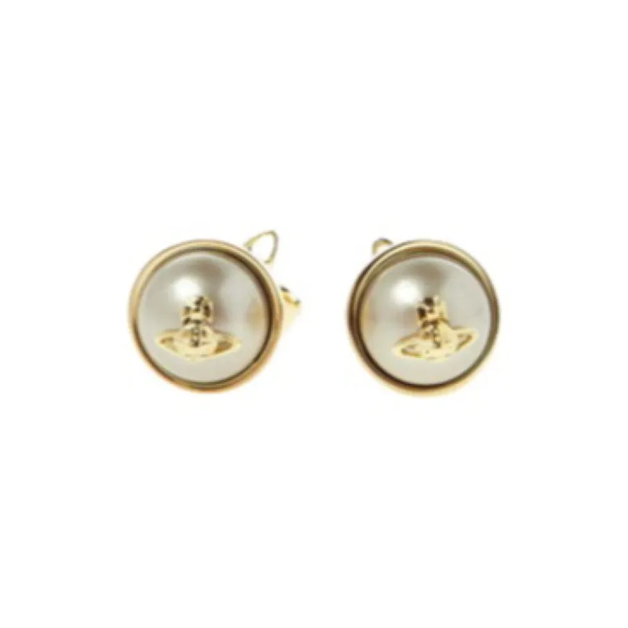 Vivienne Westwood Серьги Brass Stud Женские Золотые