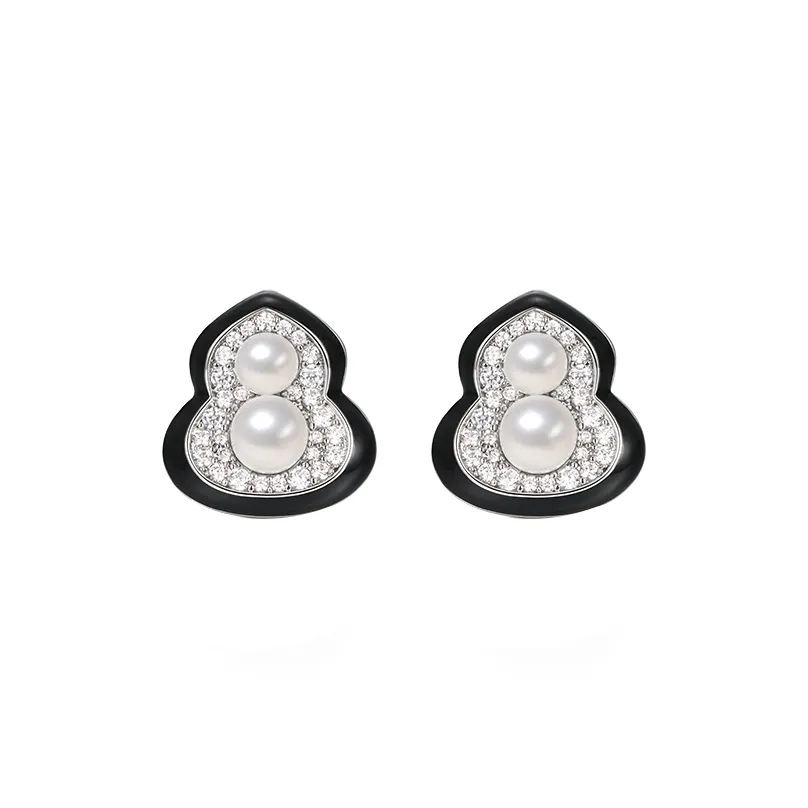 TRPOPO Искусственная жемчужина Серьги-гвоздики Женские