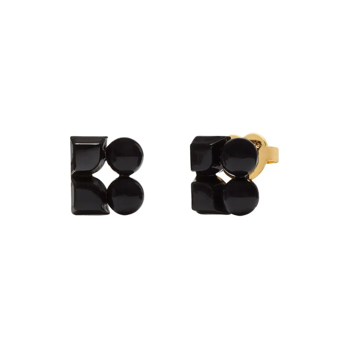Kate Spade Copper Stud Earrings Women's Black