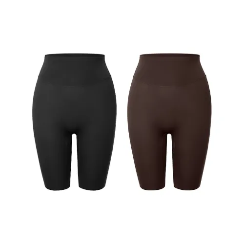 Cursmopolitanism Серый + Кофе 2 PIECES Женские Леггинсы