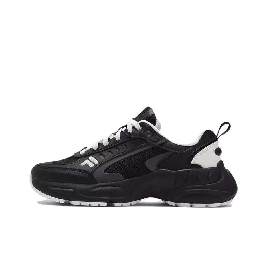 FILA FUSION RACEUP Амортизация и Дышащий Низкий Топ Повседневная Обувь Мужская Черная