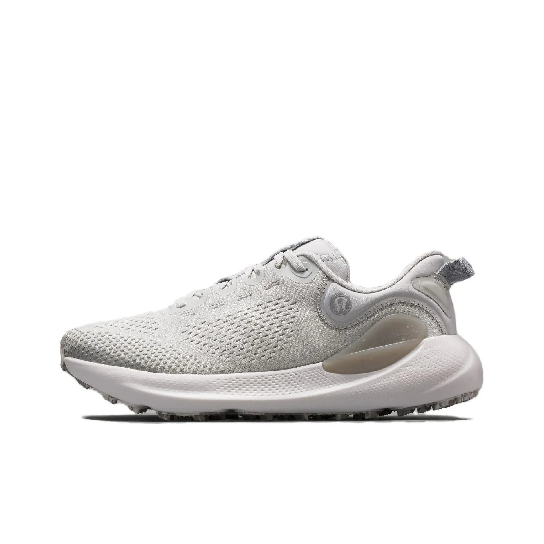Lululemon Breathable Low Top Running Shoes Unisex White Silver