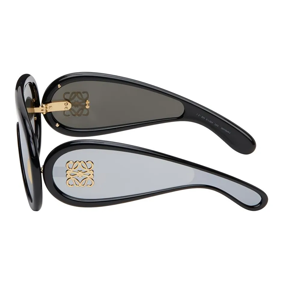 LOEWE Irregular Shape Sunglasses Men's Black
