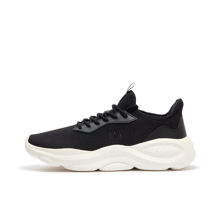 361° Cloudwalk Slip on Anti Slip And Wear Resistant Breathable Low Top Casual Shoes Men's Black White