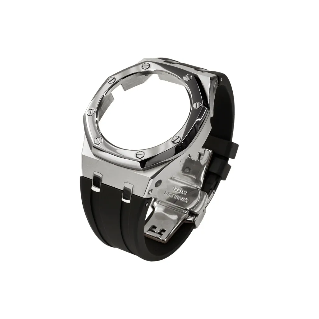 Keppot Compatible With Farmhouse Oak GA 2100 GA 2110 GA B2100 Modified Metal Strap Watch Case Unisex