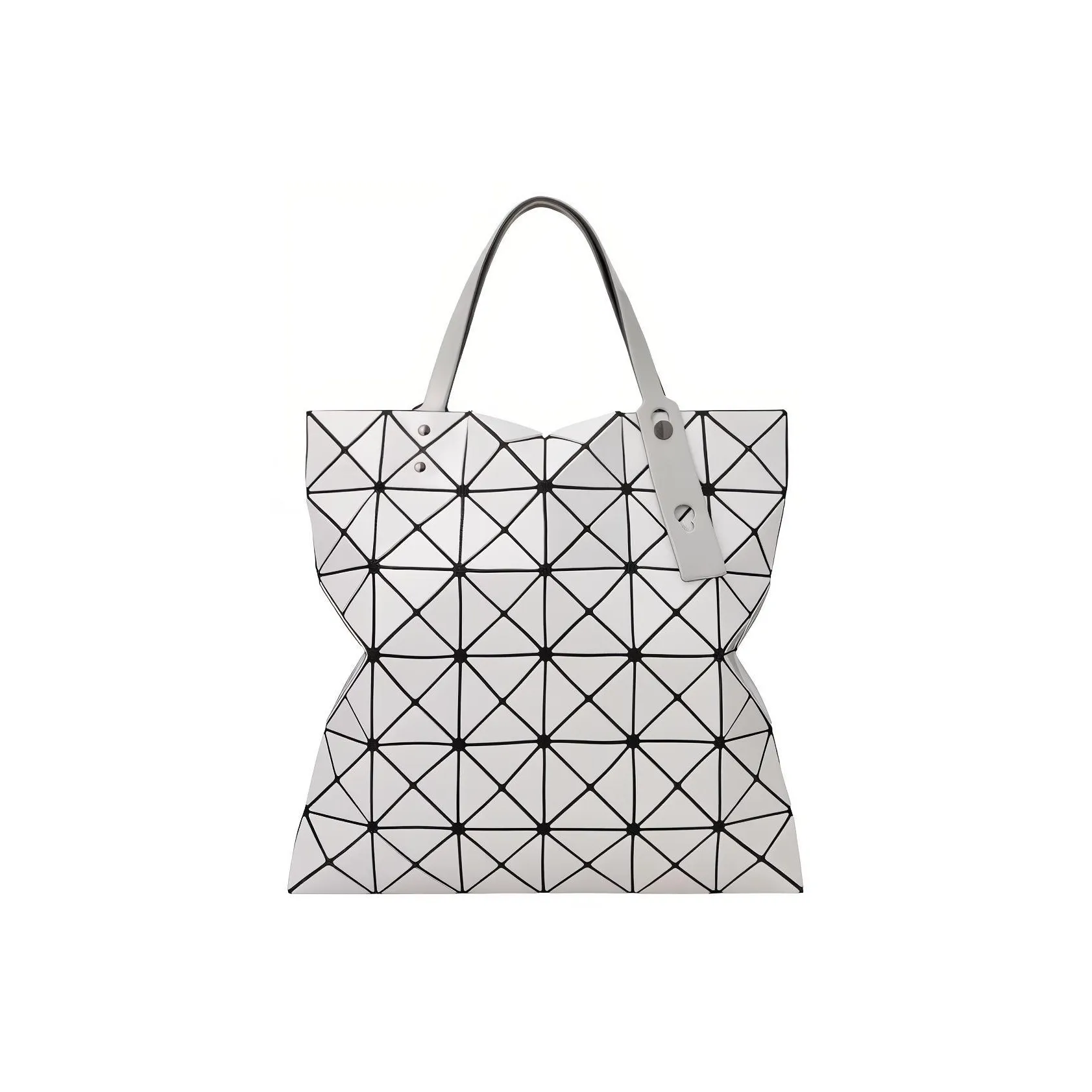 ISSEY MIYAKE Lucent Gloss Mi Polyvinyl Chloride Totes Shopping Bags Handbags Regular Unisex Light Gray