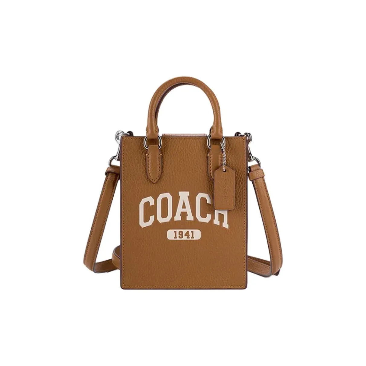 COACH Сумка через плечо из коровьей кожи мини-сумка для женщин светло-коричневый