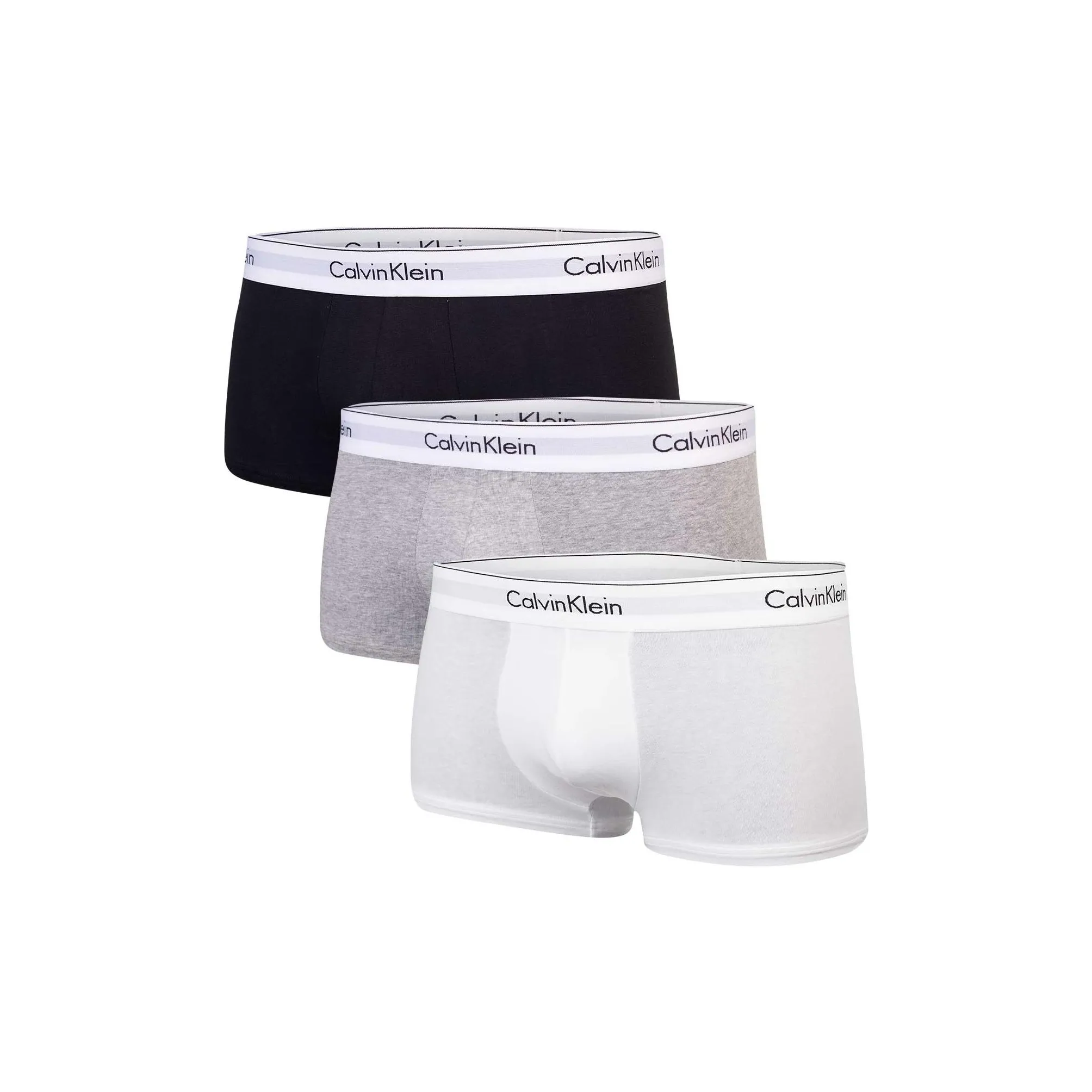 Calvin Klein LOW Шаговый шов Основная часть 3Пак Трусы Европейская версия Мужской 3 упаковки