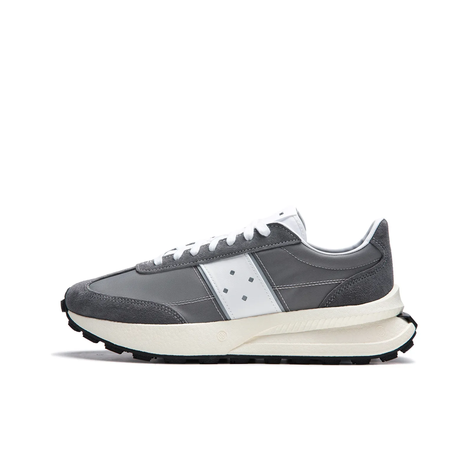 Лайнер Амортизация Износостойкие Низкие Кроссовки для Бега Унисекс Серые