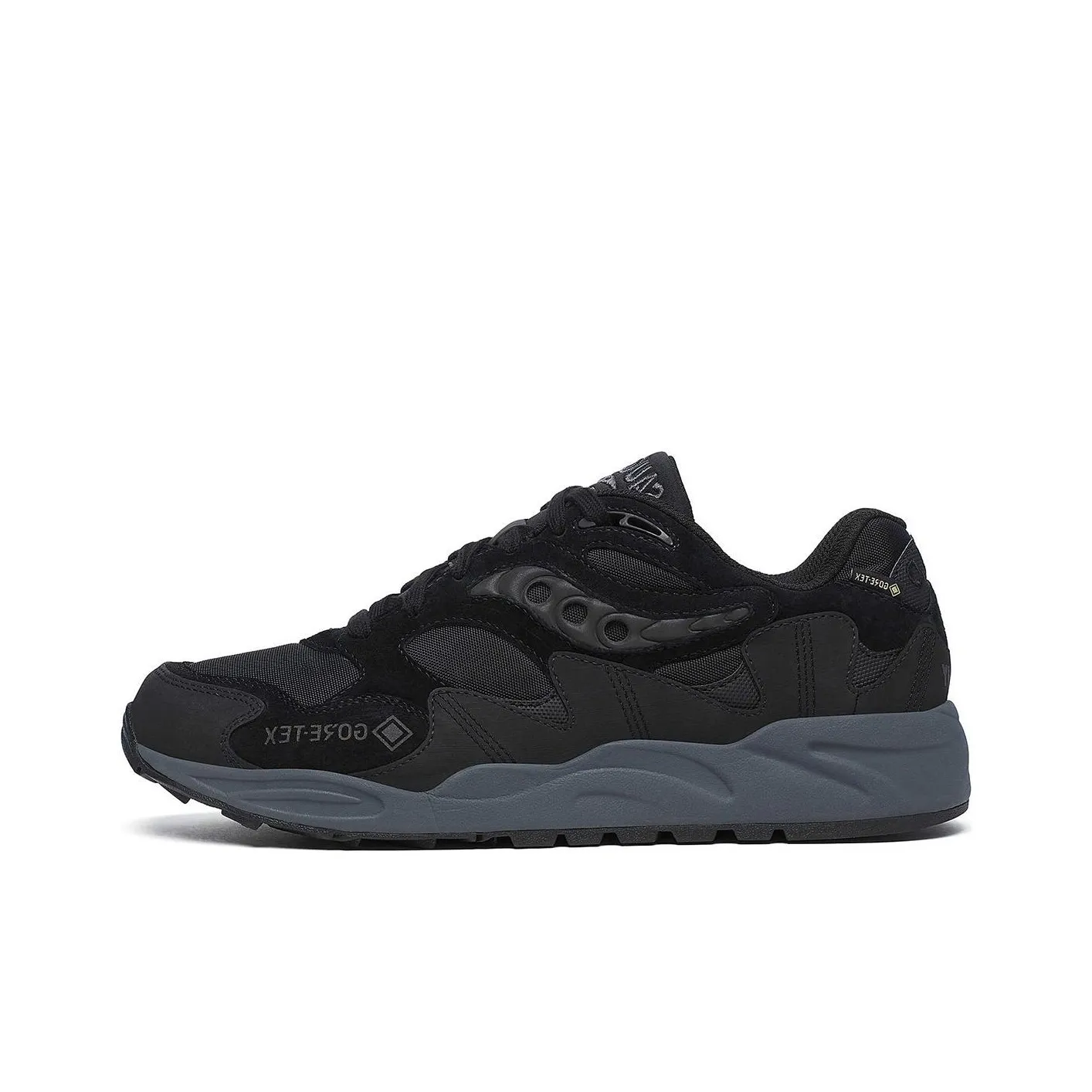 Saucony Grid Shadow 2 Abrasion Resistant Low Top Running Shoes Men's Black
