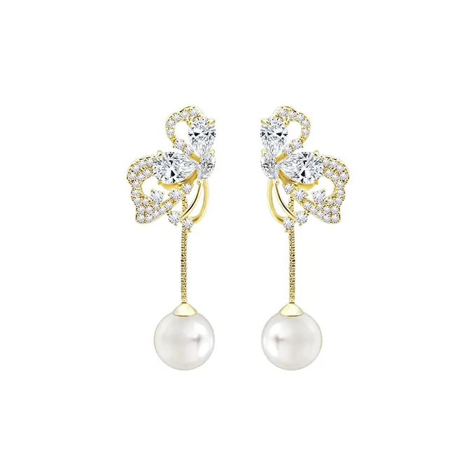 Yi Can Искусственная жемчужина Серьги Женские