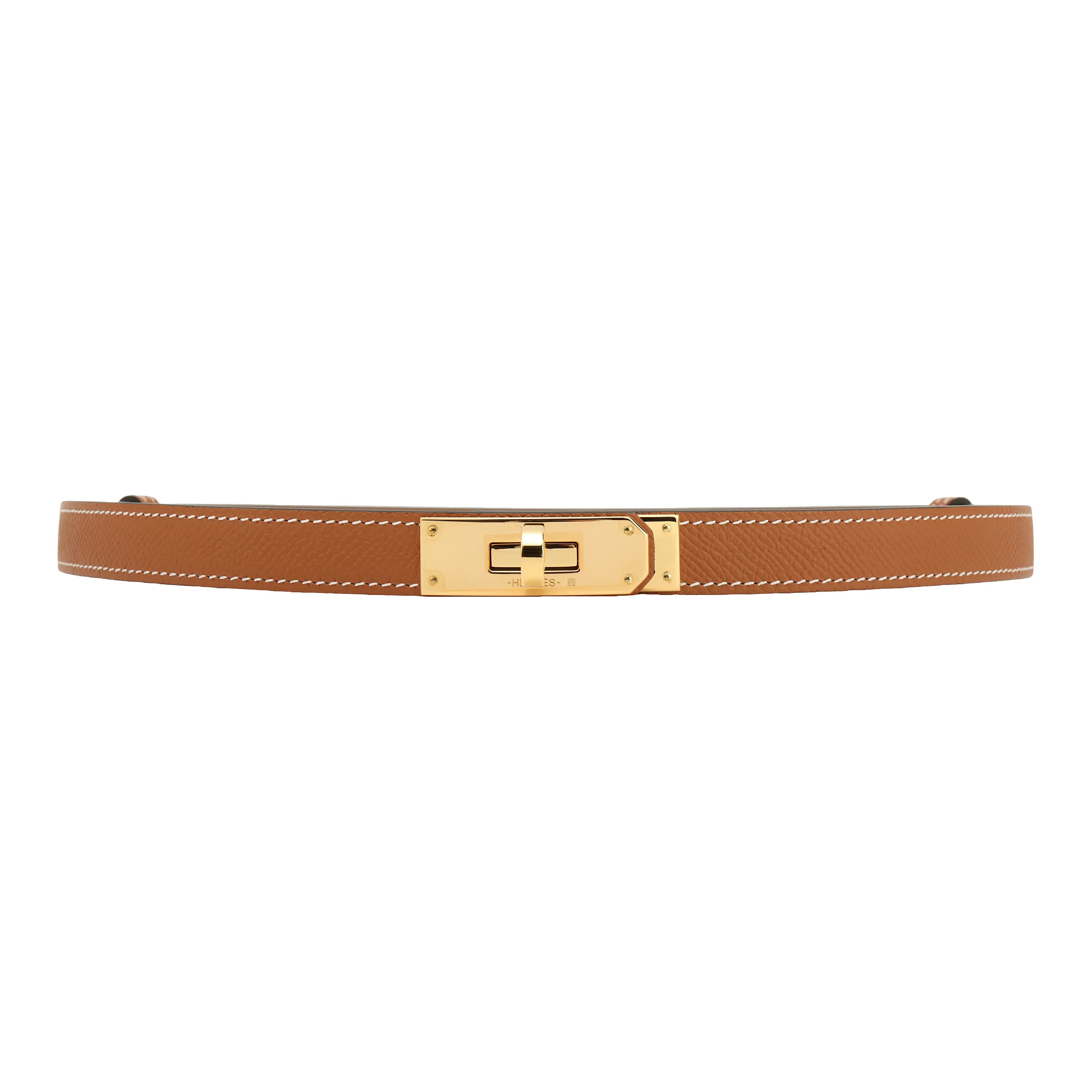 HERMES Kelly Leather Belts Women's