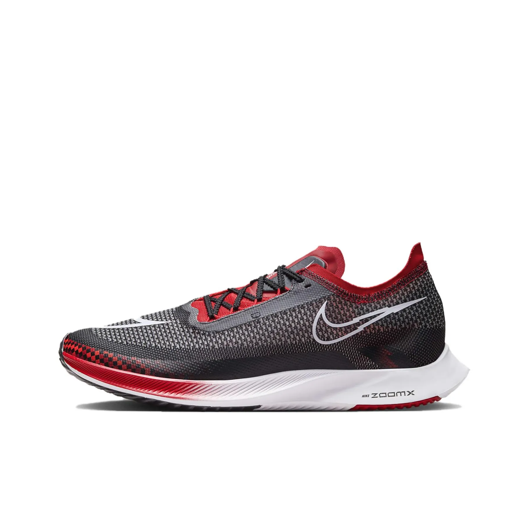 Nike ZoomX Streakfly Slip-resistant Abrasion-resistant Low Top Long-Distance Running Shoes Unisex Black Red White Найк ZoomX Streakfly Противоскользящий Устойчивый к истиранию Низкий Топ Бег на длинные дистанции Обувь Унисекс Черный Красный Белый