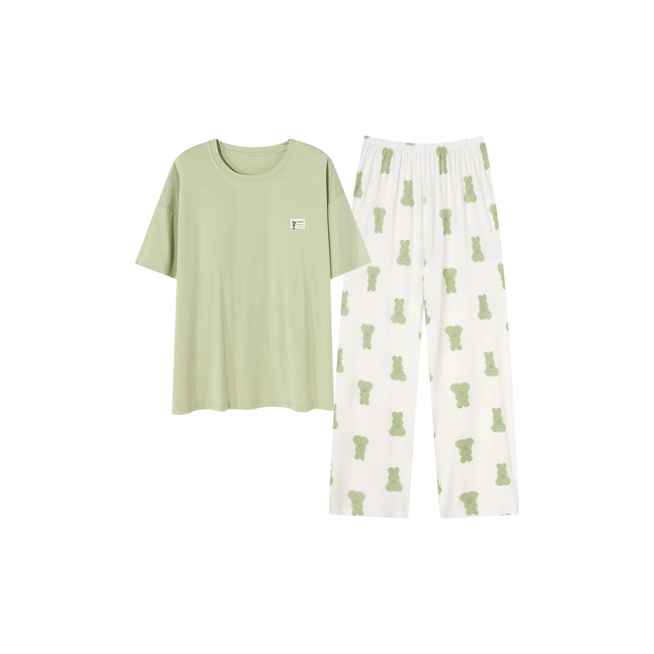 The Story Of The Flower Season Пижамный комплект Женские изумрудно-зеленый