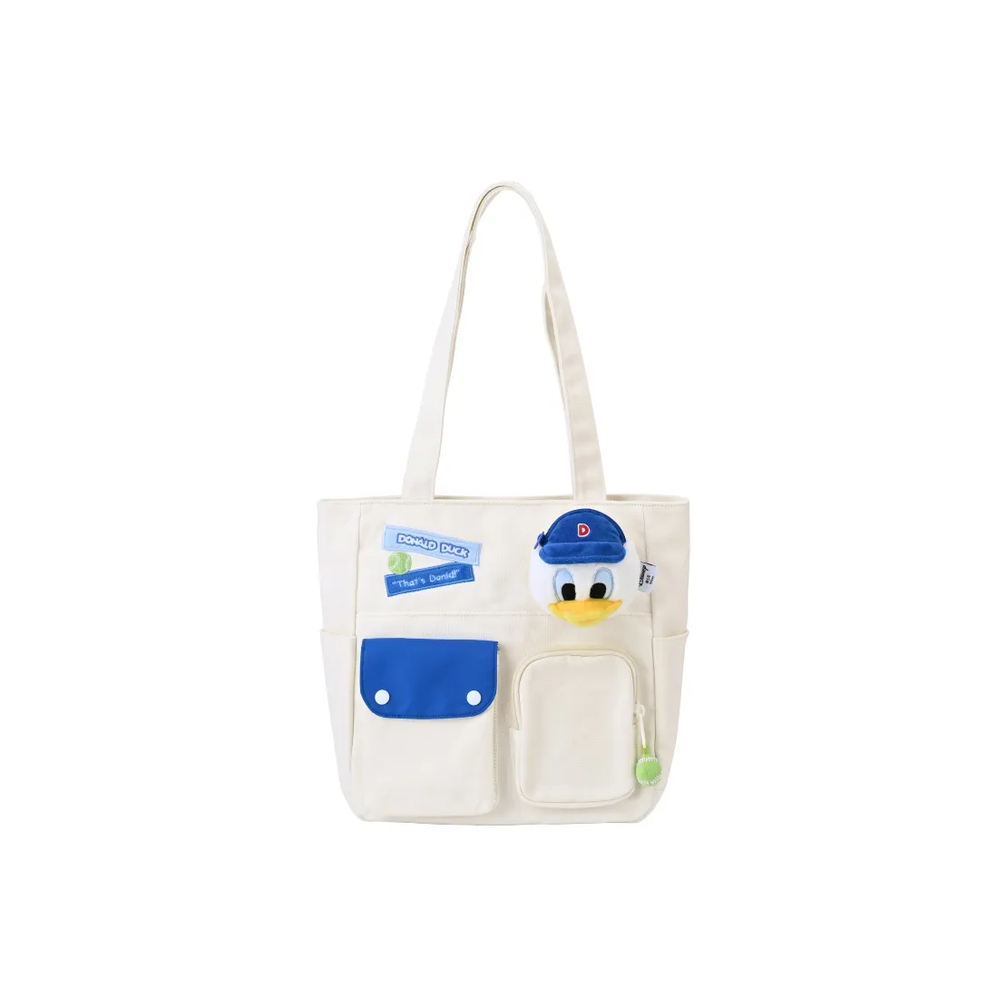 POTDEMIEL Disney Disney Коллаборация Хлопок Тоут Сумка Сумка для покупок Сумка на плечо Обычный Женские Синий