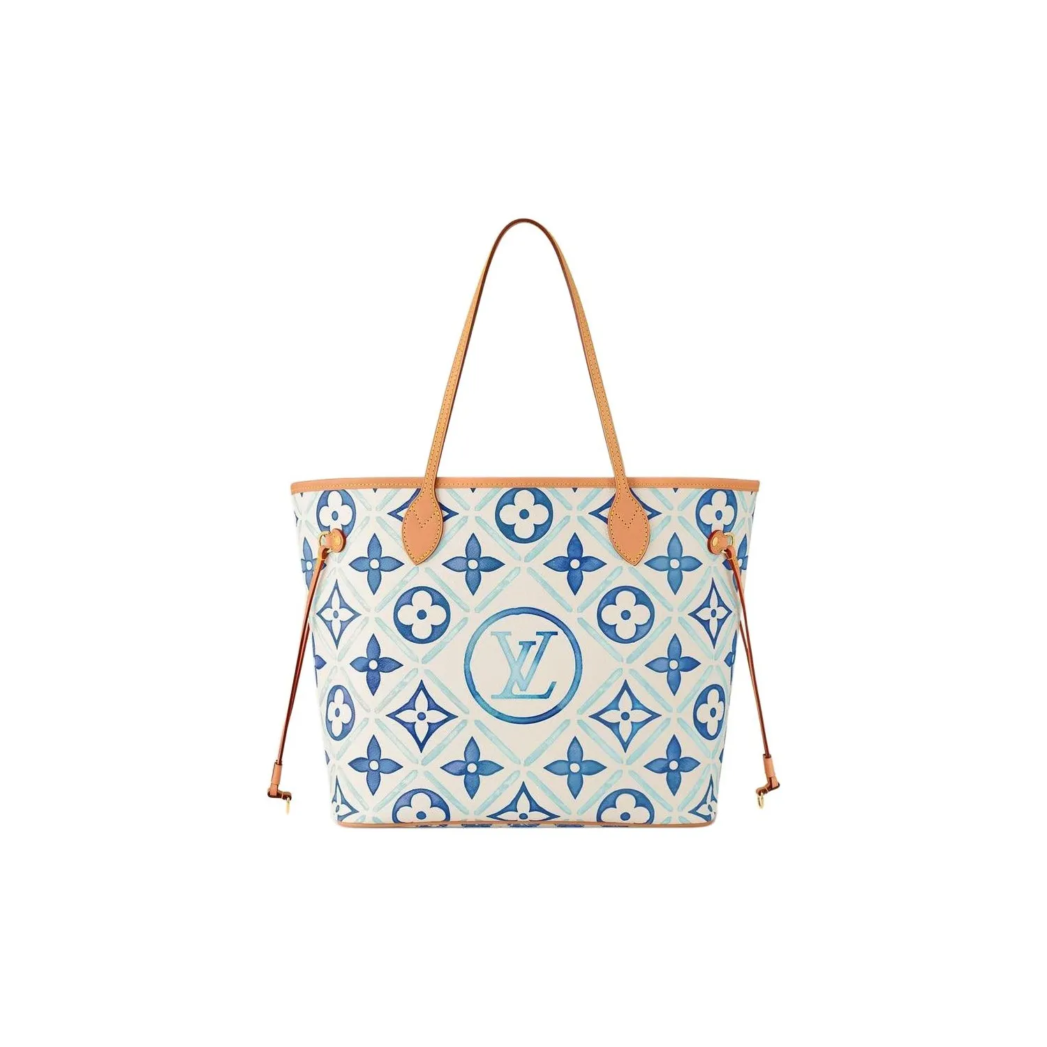 LOUIS VUITTON Neverfull Mm Lagoon Blue