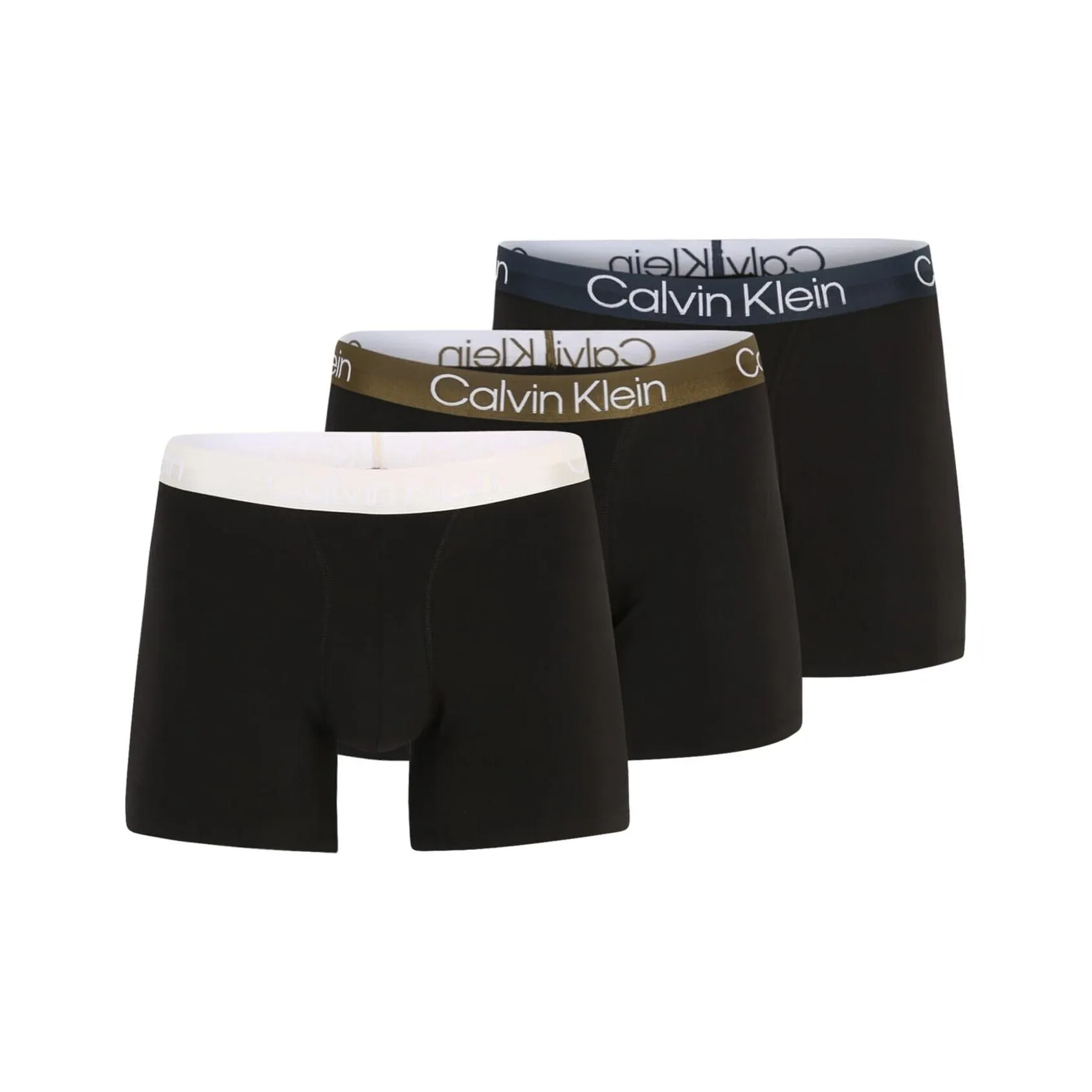 CALVIN KLEIN Boxer Brief 3PK Трусы European Version Мужской 3 упаковки Черный