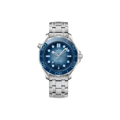OMEGA Автоматический Механический Movement Мужские Seahorse Series 300m Плавательные Часы 42 мм Синий