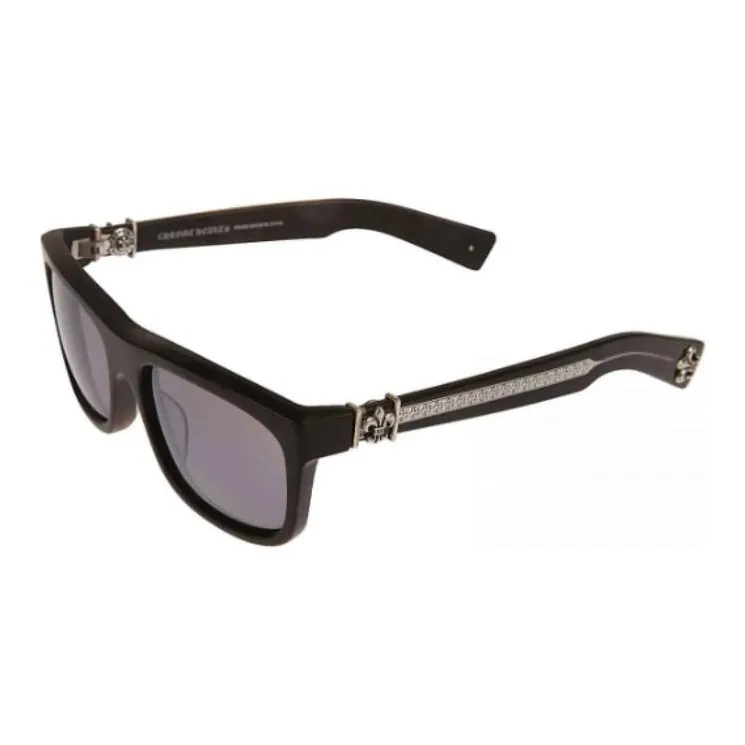 Chrome Hearts Irregular Shape Sunglasses Unisex Black