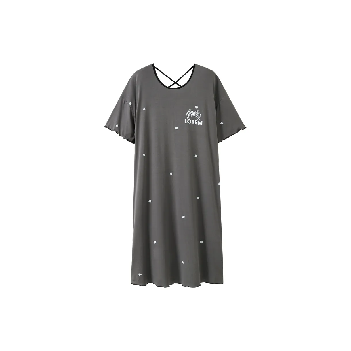 The Story Of The Flower Season Nightgown Women's Dark Gray