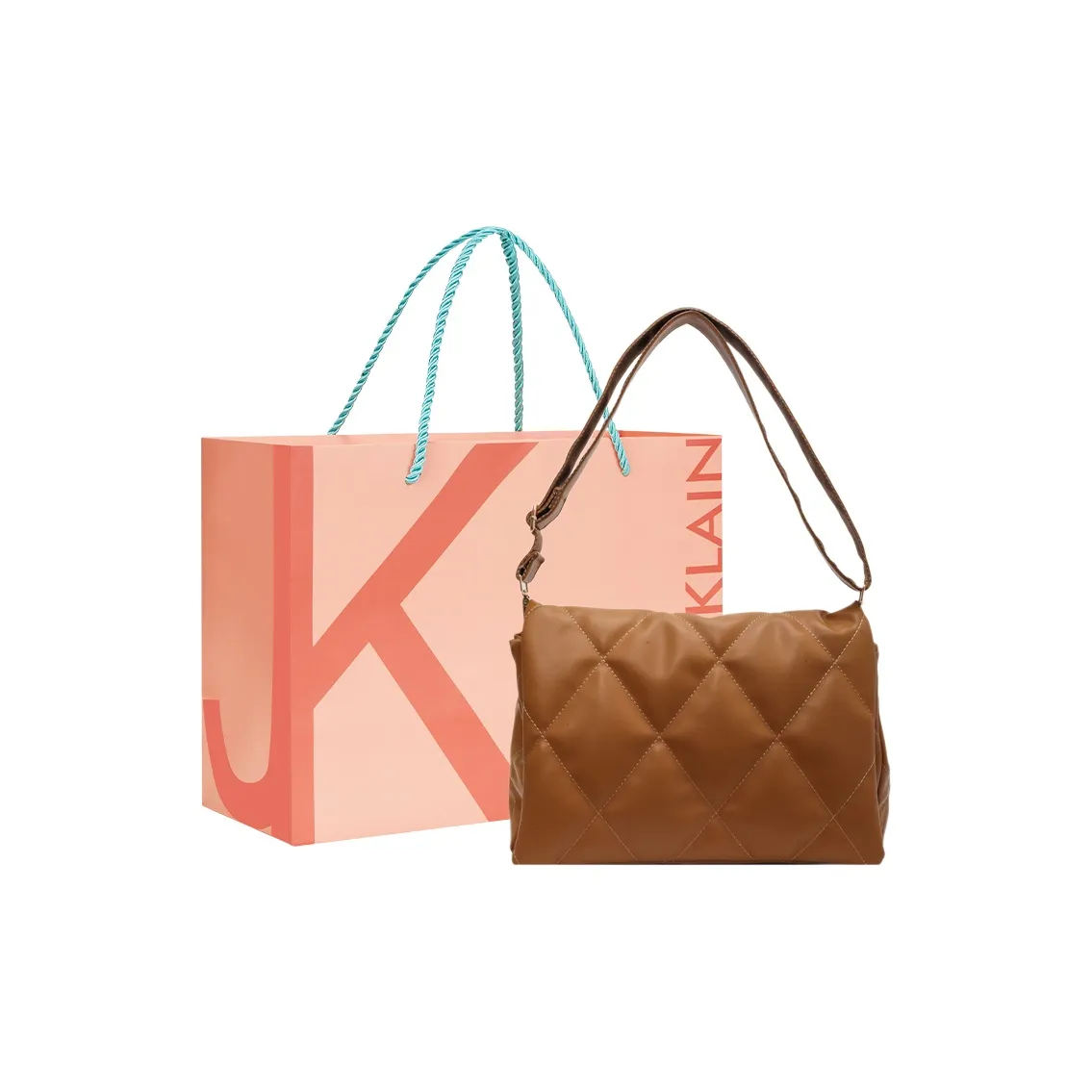 JANE KLAIN Сумка через плечо из синтетической кожи большая женская черная кофейная хаки