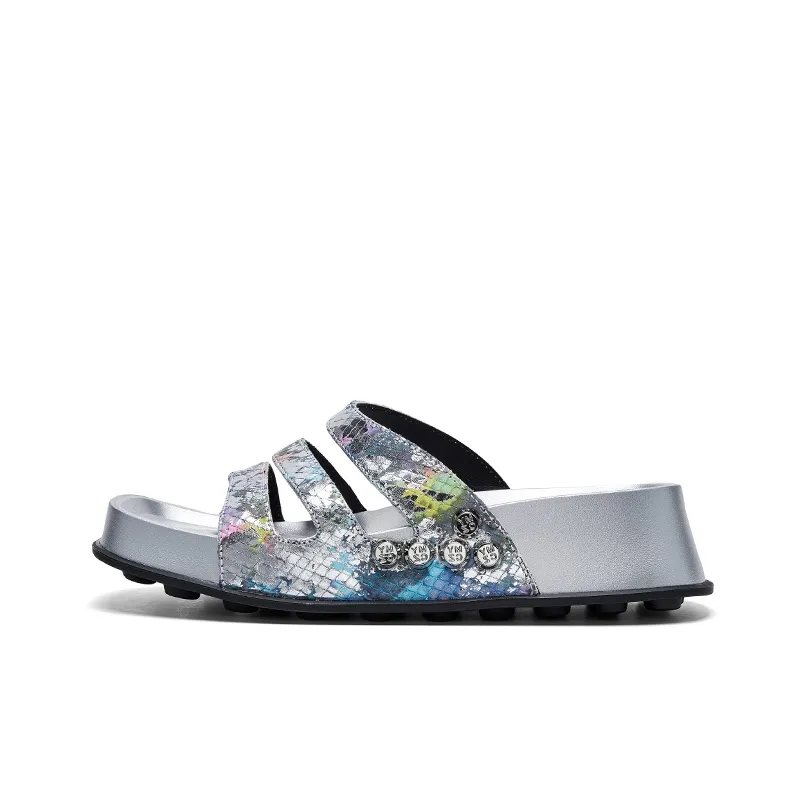 CHERYKALLY Plastic Sole Abrasion Resistant Quick Dry Slide Slippers Women's