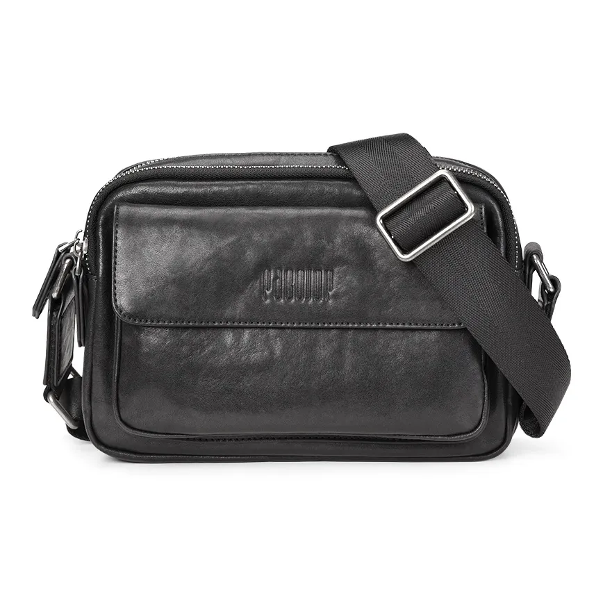 PABOJOE Сумка через плечо для мужчин из натуральной коровьей кожи