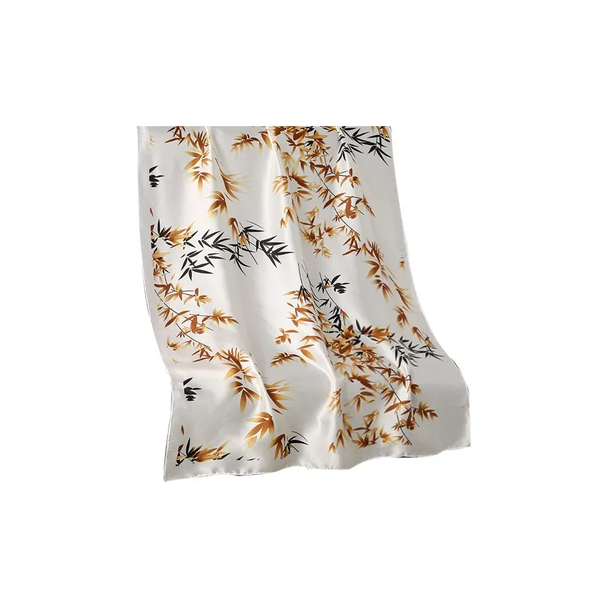 Eucalyptus Ornamentation Bamboo Grace Silk Scarves Women's