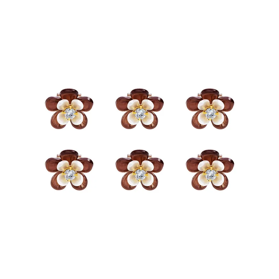 ROYALSASA Акрил Искусственный кристалл Заколка для челки Женская