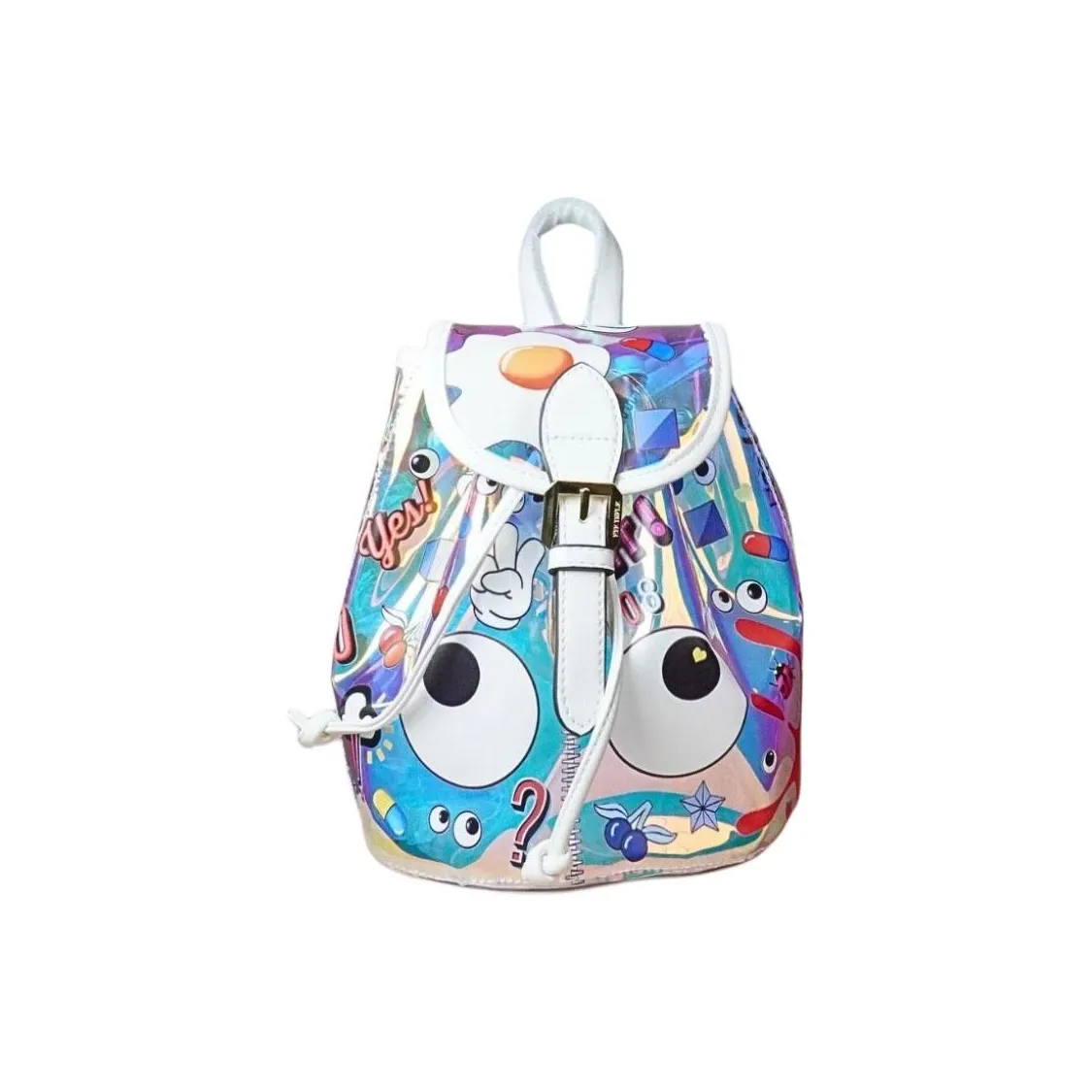 EYE THEME PVC Backpack Trumpets Women's Multicolor