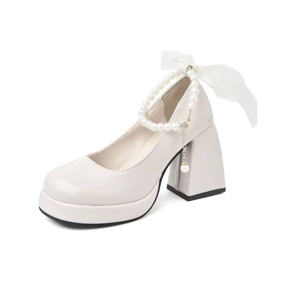 Xingdiman Грубый каблук Мэри Джейн туфли 8 см женские