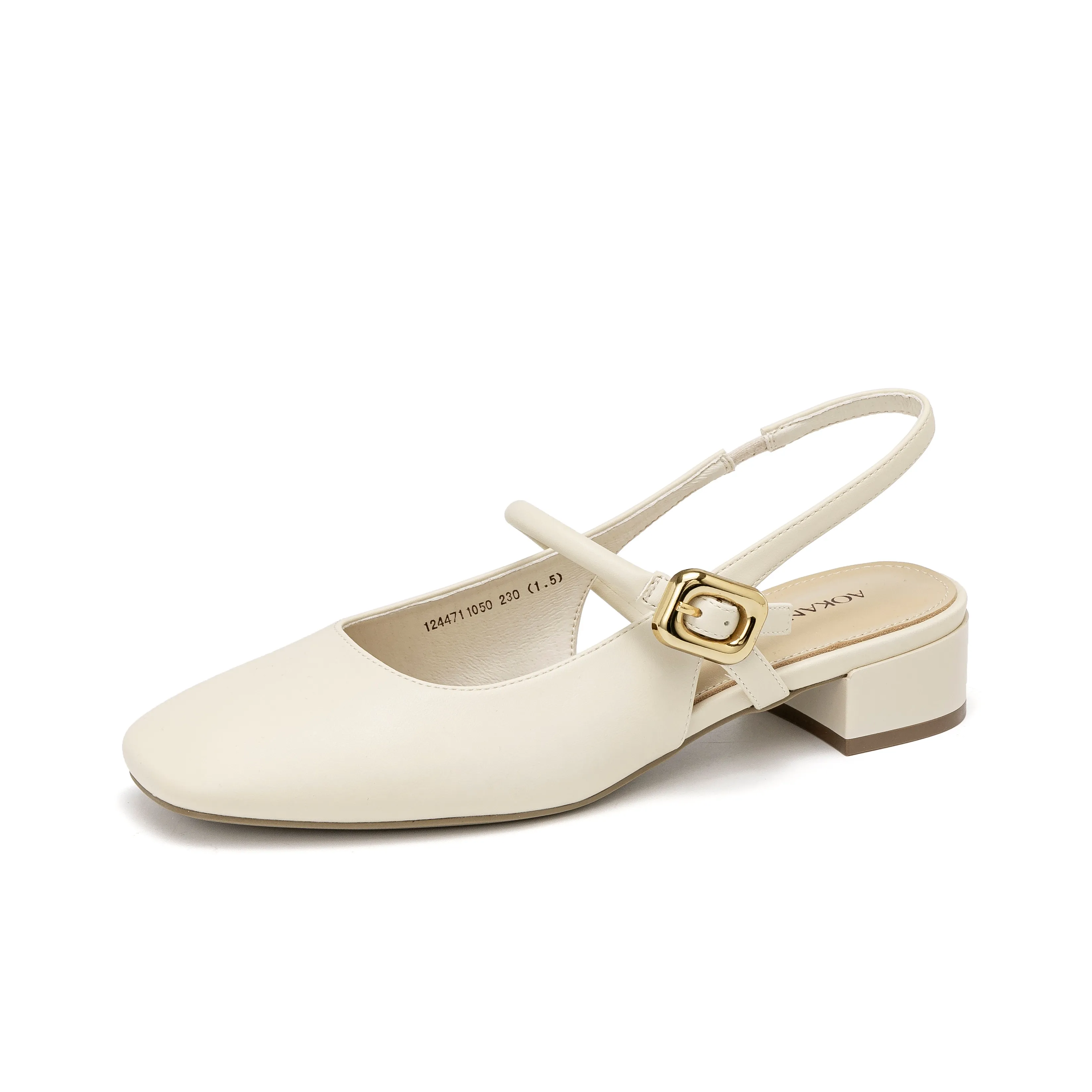 AOKANG Квадратный каблук Mary Jane Женские туфли