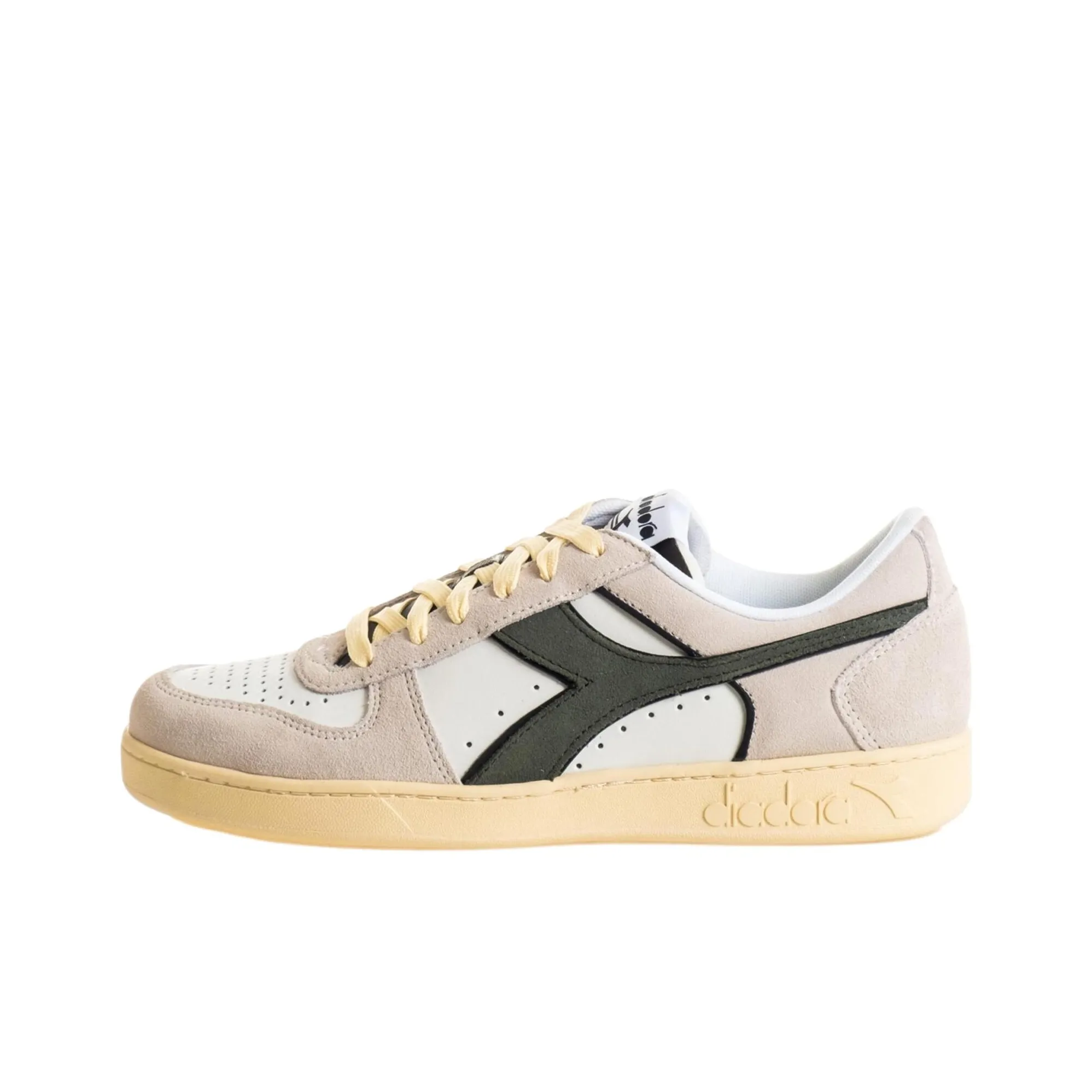 Diadora Амортизация Низкий Топ Скейтборд Кроссовки Мужские Белые