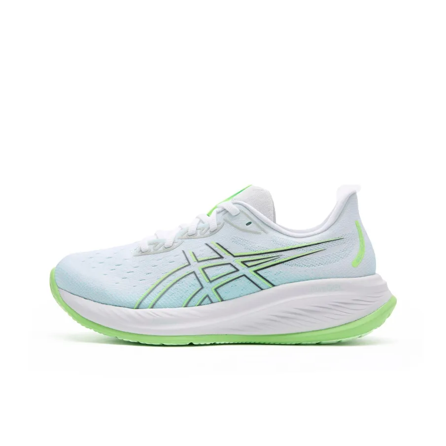 Asics Gel CUMULUS 26 Low Топ Беговые кроссовки Мужские Белые Зеленые