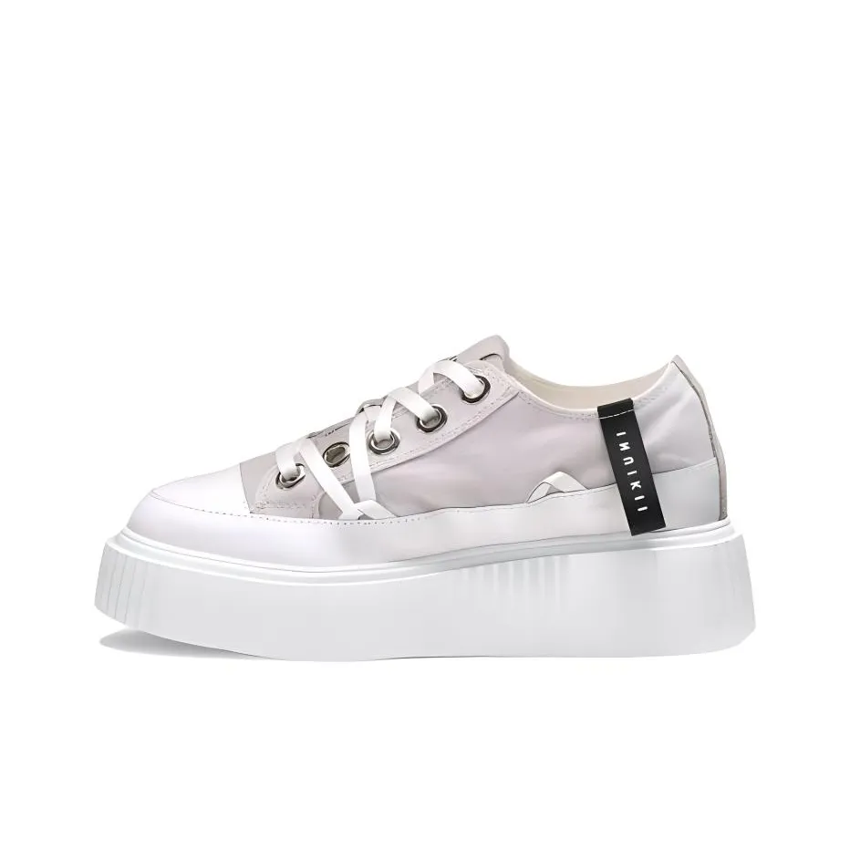 Inuikii Matilda Low-Top Canvas Shoes Women's Light Gray
