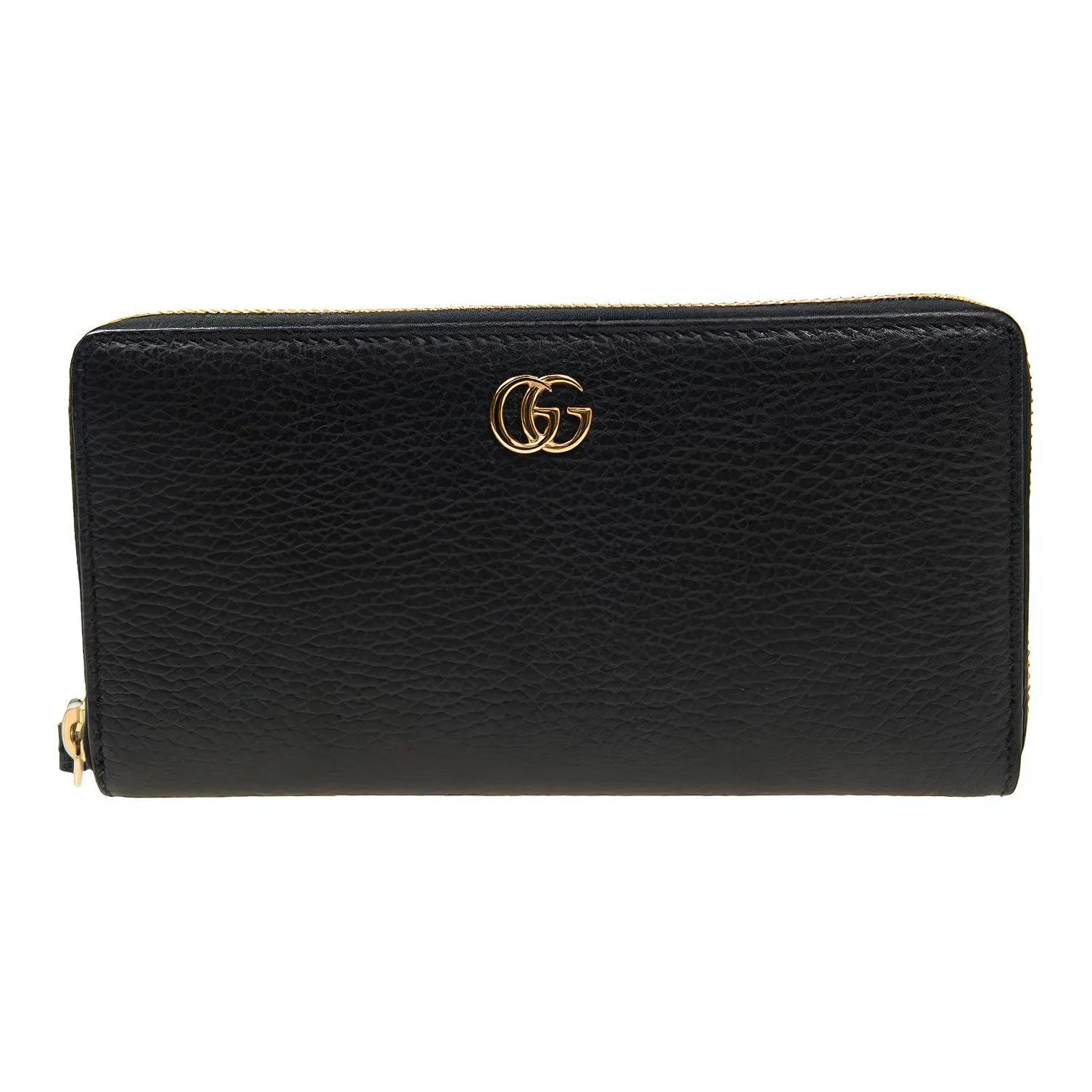 GUCCI Leather Wallet Women's Black