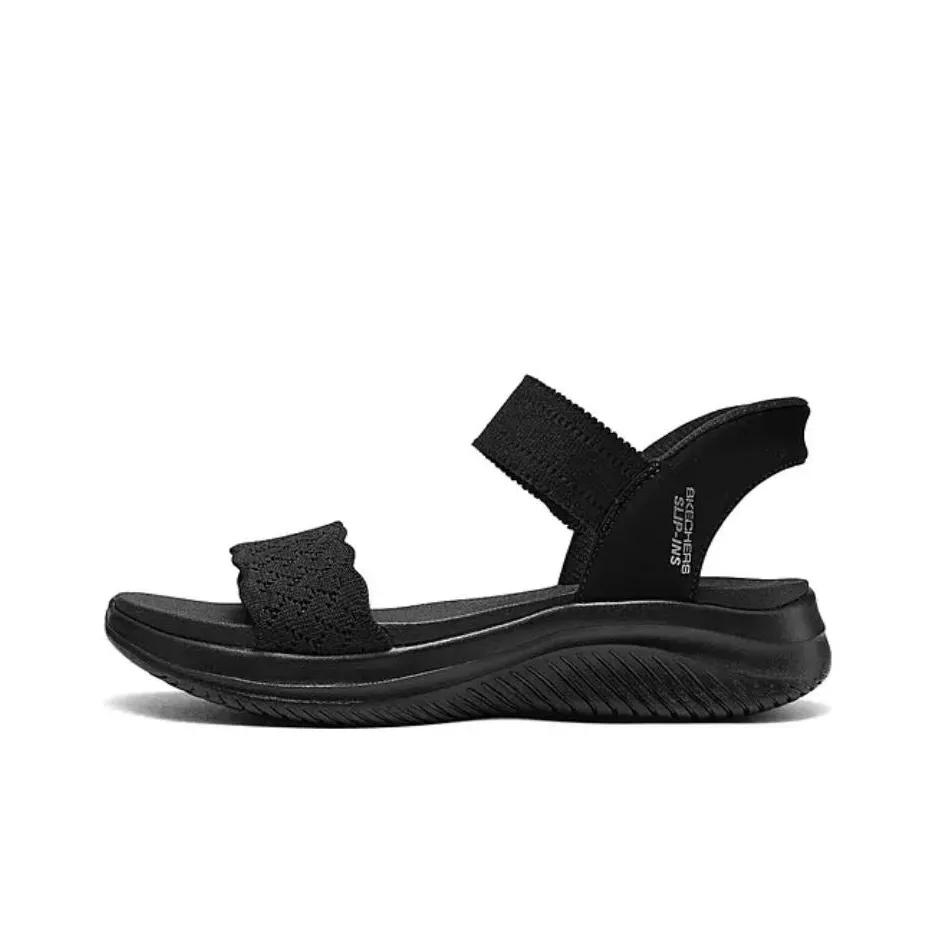 Skechers One Ремешок Сандалии Женские Черные