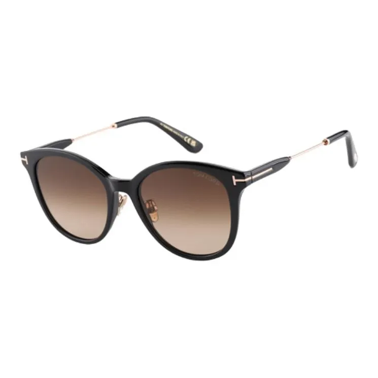 TOM FORD Пластиковая оправа OVAL SUNGLASSES Унисекс Черный