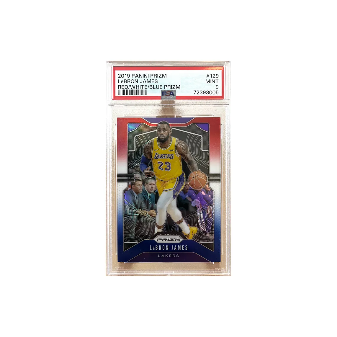 PANINI LeBron James 2019 PANINI Prizm Ruby Wave #129 PSA Or Bgs Graded