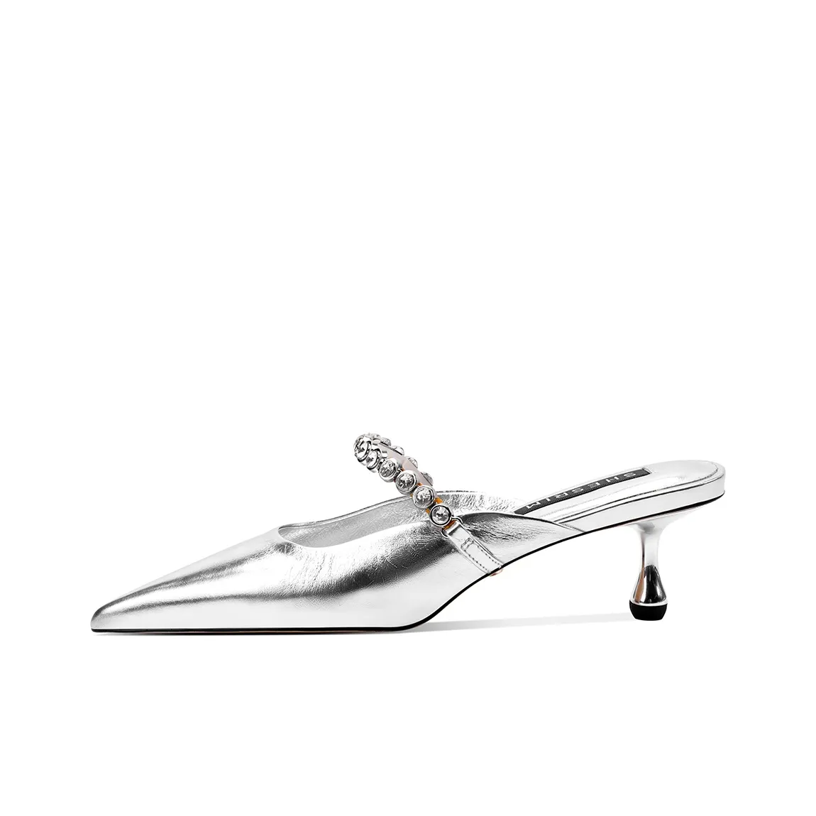 Shesrim Резиновая подошва стразы нижняя юбка устойчивые домашние тапочки женские серебряные